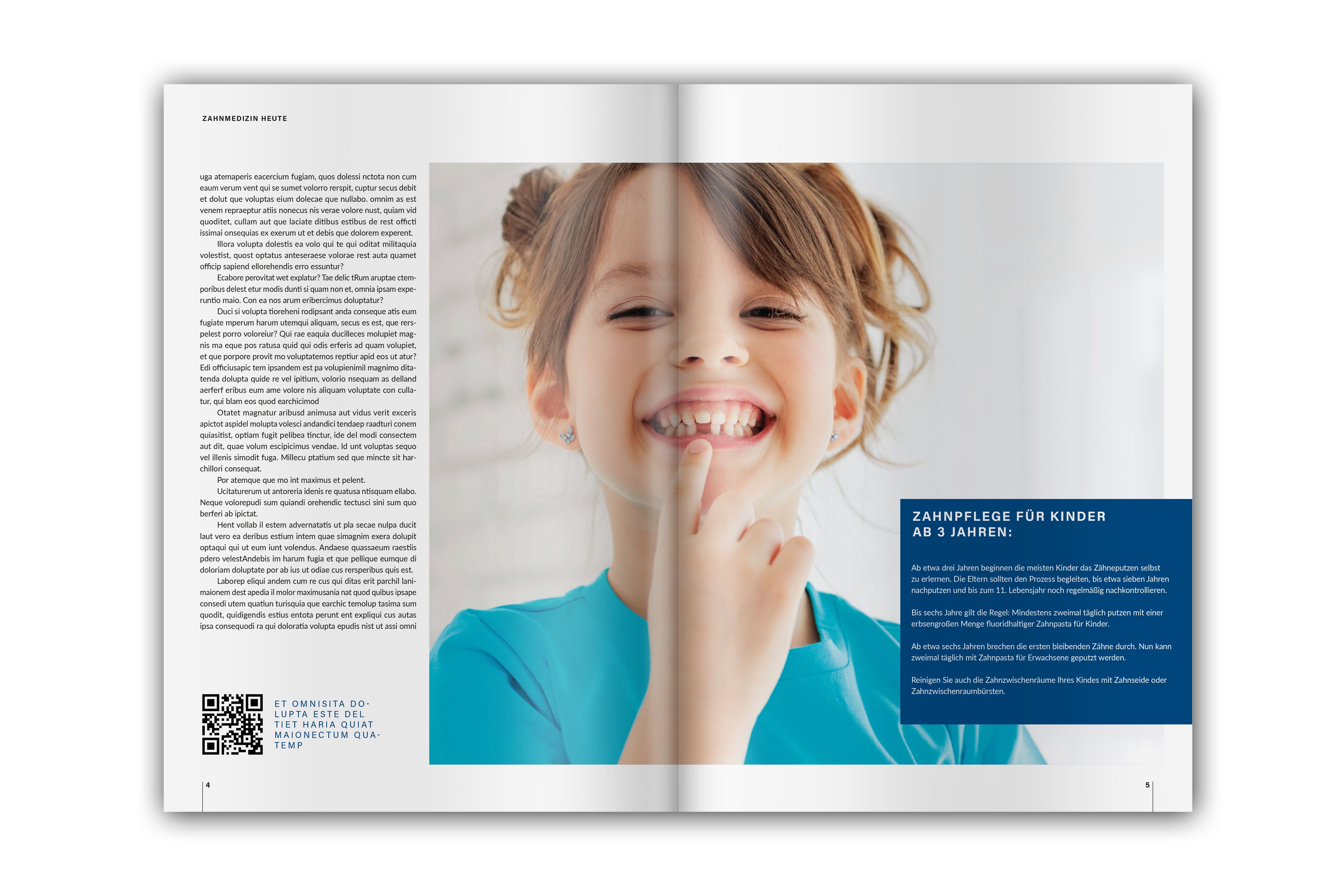 Pre-Made-Magazin zum Thema Zahnpflege für Kinder