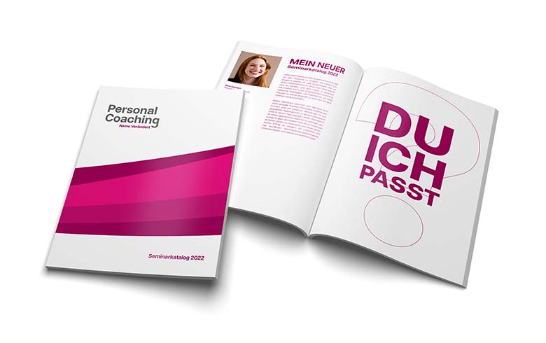 Imagebroschüre im Bereich Personal Coaching