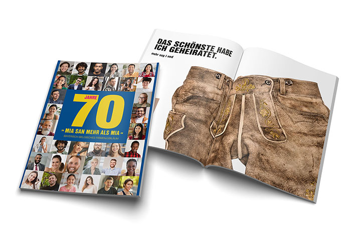 Jubiläumsbroschüre mit Geschichten von Mitarbeiter für Mitarbeiter