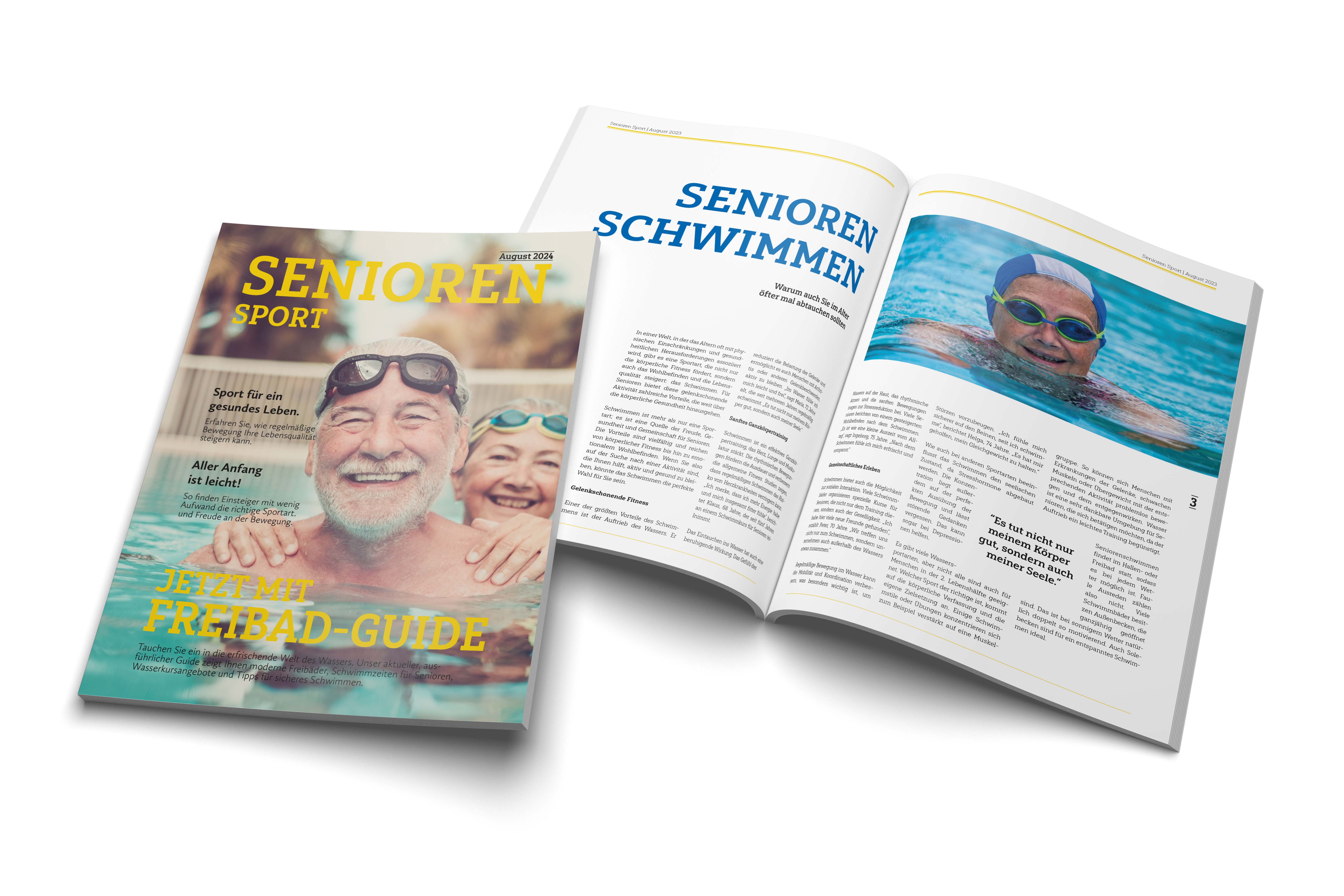 Editorial Design - Kundenmagazin Seniorensport