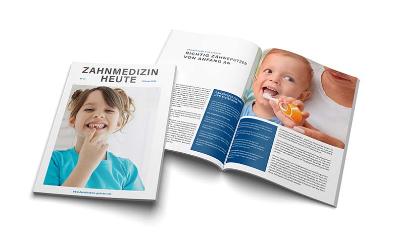 Pre-Made-Kundenmagazin im Bereich Zahnmedizin