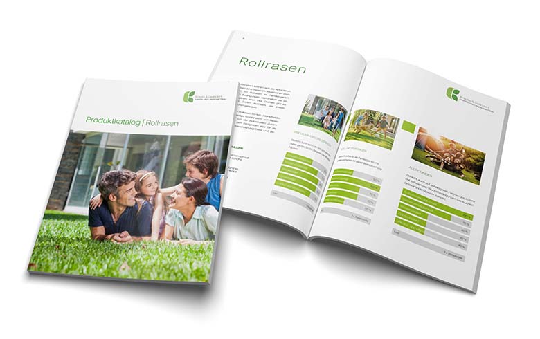 Produktbroschüre im Bereich Gartenbau